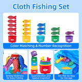 AmpEase Montessori 2-in-1 Cloth Fishing Game Ocean
