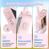AILRINNI Kids Video Walkie Talkie 2 Pack Rechargeable Toy DJJ-01