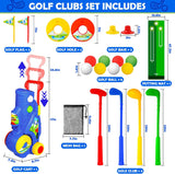 GMAOPHY Toddler Golf Playset Kids Indoor Outdoor Sports Kit Blue