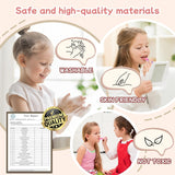 WININMETA Kids Nail Polish & Makeup Kit Washable Pink 3-12 Years