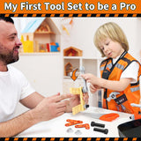 KidBloom Kids Tool Set with Drill and Vest Construction Play