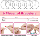 150 PCS Girls Toys Charm Bracelet Making Kit with Jewellery Box, Jewellery Making Kit with Beads Charms Bracelets & Necklace String, DIY Crafts