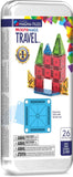 Magna-Tiles microMAGS Travel Magnetic Building Set 26pc Multi-Coloured