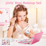VKONERL Kids Washable Makeup Kit 20-Piece Pretend Play Set