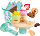 Hape Scoop & Serve Ice Cream Set Wooden Pretend Play
