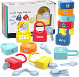 AKILION Montessori Lock and Key Toddler Learning Toy