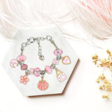 150 PCS Girls Toys Charm Bracelet Making Kit with Jewellery Box, Jewellery Making Kit with Beads Charms Bracelets & Necklace String, DIY Crafts