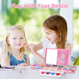 VKONERL Kids Washable Makeup Kit 20-Piece Pretend Play Set