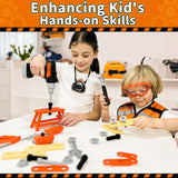 KidBloom Kids Tool Set with Drill and Vest Construction Play