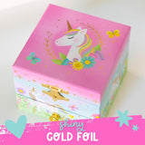Musical Unicorn Jewellery Box for Girls - Kids Dancing Unicorn Music Box with Mirror, Unicorn Gifts for Little Girls, Jewellery Boxes, Childrens Birthday Gift, Ages 3-10