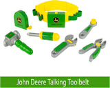 John Deere Deluxe Talking Tool Belt 8-Piece Set Green