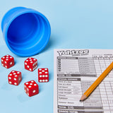 Hasbro Gaming Yahtzee Dice Game Collapsible Cup Storage Case G2662