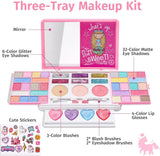 VKONERL Kids Washable Makeup Kit 20-Piece Pretend Play Set