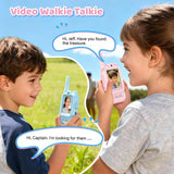 AILRINNI Kids Video Walkie Talkie 2 Pack Rechargeable Toy DJJ-01