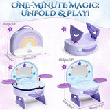 Lehoo Castle Kids Makeup Set 2-in-1 Vanity Carry Case Purple