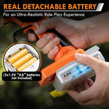 KidBloom Mini Toy Chainsaw with Sound and Safety Gear Set