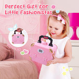 Skirfy 62-Piece Kids Washable Makeup Kit with Vanity Case