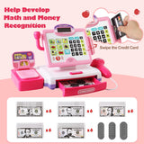 BAODLON Pretend Play Calculator Cash Register Toy Grocery Store Theme
