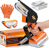 KidBloom Mini Toy Chainsaw with Sound and Safety Gear Set