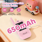 AILRINNI Kids Video Walkie Talkie 2 Pack Rechargeable Toy DJJ-01