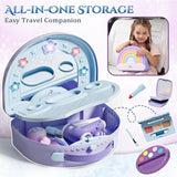 Lehoo Castle Kids Makeup Set 2-in-1 Vanity Carry Case Purple