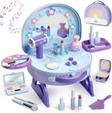 Lehoo Castle Kids Makeup Set 2-in-1 Vanity Carry Case Purple