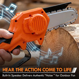KidBloom Mini Toy Chainsaw with Sound and Safety Gear Set