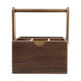 Alfresco Lane Acacia Wood Cutlery Caddy