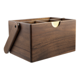 Alfresco Lane Acacia Wood Cutlery Caddy