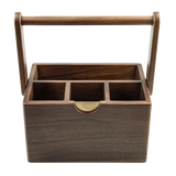 Alfresco Lane Acacia Wood Cutlery Caddy