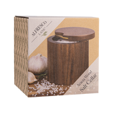 Alfresco Lane Acacia Wood Salt Cellar