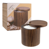 Alfresco Lane Acacia Wood Salt Cellar