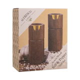Alfresco Lane Acacia Wood Salt & Pepper Mill Set 12.5 cm