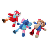 Paws N Claws Patchwork Plush Animals 26x20cm 3 Assorted