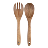 Alfresco Lane Acacia Wood Salad Servers Set of 2 28 cm
