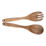 Alfresco Lane Acacia Wood Salad Servers Set of 2 28 cm