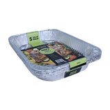 Lemon & Lime Foil Tray Large Value 5 pieces 45.5 cm X 34 cm X 6.5 cm Size