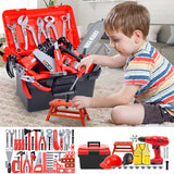 DRSM 69 Piece Kids Pretend Play Tool Set With Electric Drill