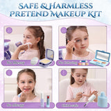 Lehoo Castle Kids Makeup Set 2-in-1 Vanity Carry Case Purple