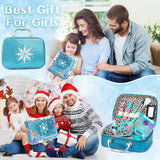 Caunedy Frozen Kids Makeup Set Washable Cosmetic Case