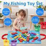 AmpEase Montessori 2-in-1 Cloth Fishing Game Ocean