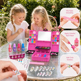 Kids Washable Princess Makeup Toy Set 75pc 06 Rose
