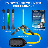National Geographic Light-Up Air Rocket Launcher STEM Toy CANGAIRROCKET6L