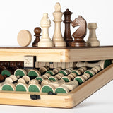 A&A Magnetic Wooden Chess Checkers Set 1008.380.063M
