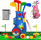 GMAOPHY Toddler Golf Playset Kids Indoor Outdoor Sports Kit Blue