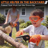 KidBloom Mini Toy Chainsaw with Sound and Safety Gear Set