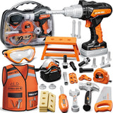 KidBloom Kids Tool Set with Drill and Vest Construction Play