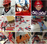DRSM 69 Piece Kids Pretend Play Tool Set With Electric Drill