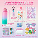 Klever Kits Kids Mermaid Water Bottle Craft Kit 60143 Pink