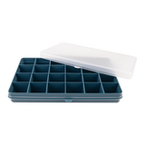 Melii Snackle XL Box Kids Snack Box Storage 24 Adjustable Compartments - Blue